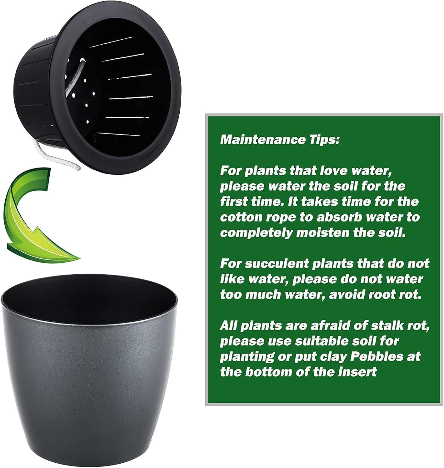 6.7 Inch Self Watering Pots for Indoor Plants, 3 Packs African Violet Pots, Black Wick Pot with Drainage Holes, Self Watering Planters for Orchid, Devil'S Ivy, Silver/Blue/Rose Gold
